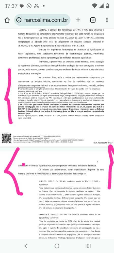 Tre Pode Decidir A Qualquer Momento Aije Que Pede Cassação De Vereadores De Lucena. Autos Já Estão Conclusos Para A Juíza Israela Cláudia